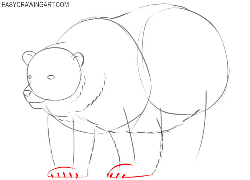how to draw a polar bear so cute