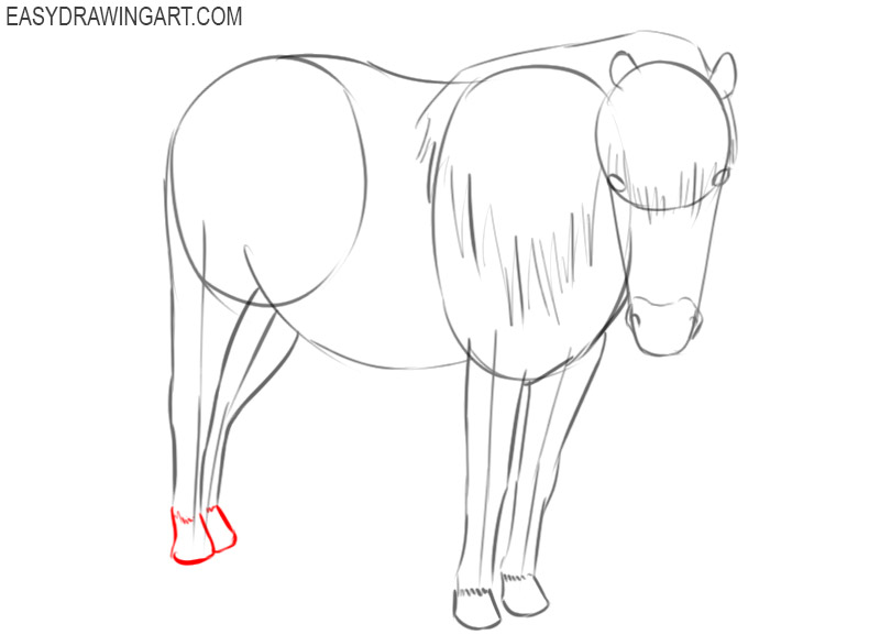 how to draw a pony easily