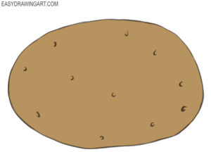 How to draw a potato