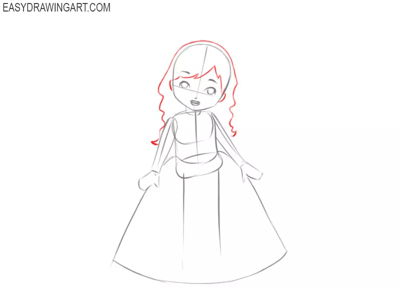how to draw a princess drawing