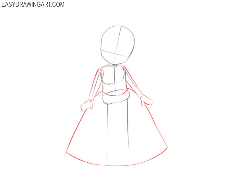 how to draw a princess cartoon