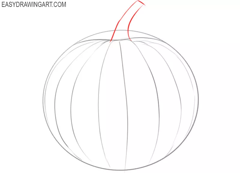 how to draw a pumpkin for beginners 