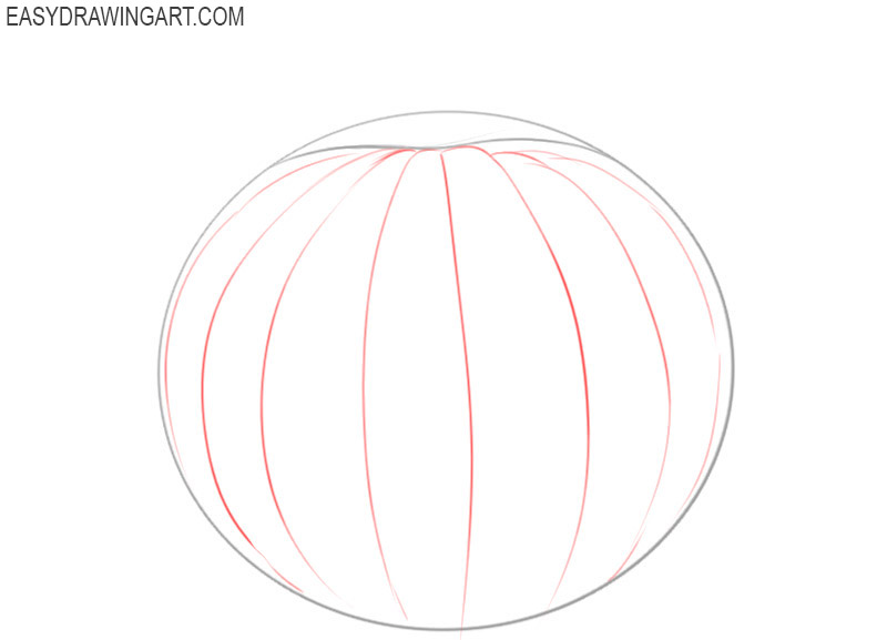how to draw a basic pumpkin