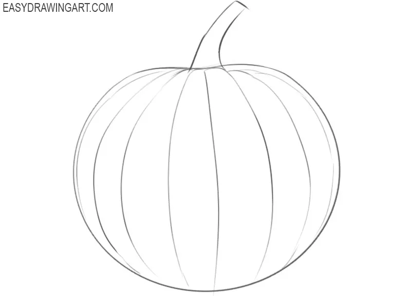 how to draw a pumpkin step by step for beginners 