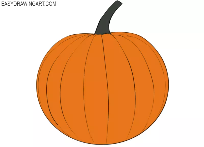 how to draw a pumpkin