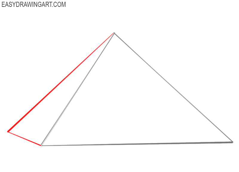 how to draw a ancient pyramid