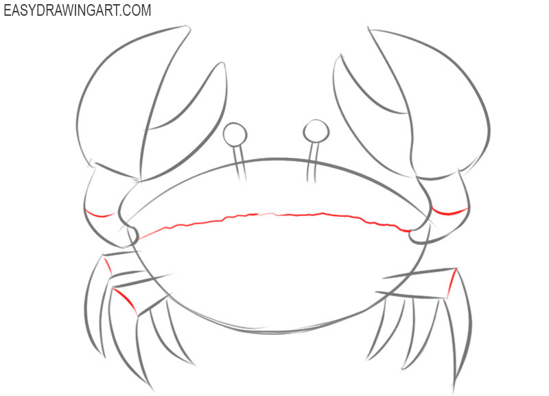 Learn how to draw a crab for beginners