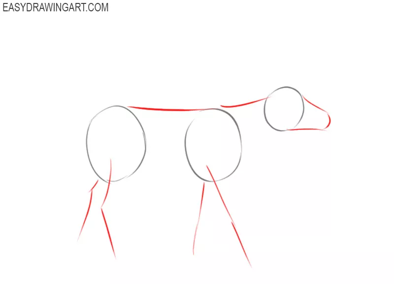how to draw a reindeer easy