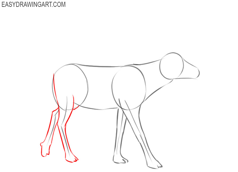 how to draw a big reindeer