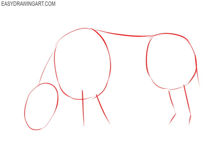 how to draw a rhino easy