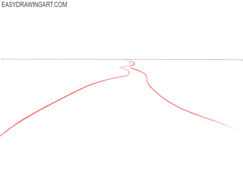 how to draw a road step by step 