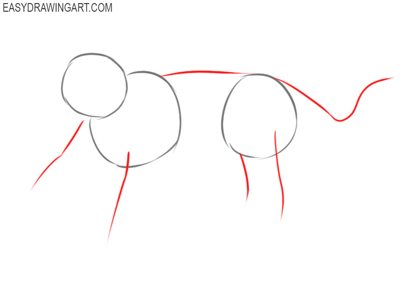how to draw a tiger roaring cartoon