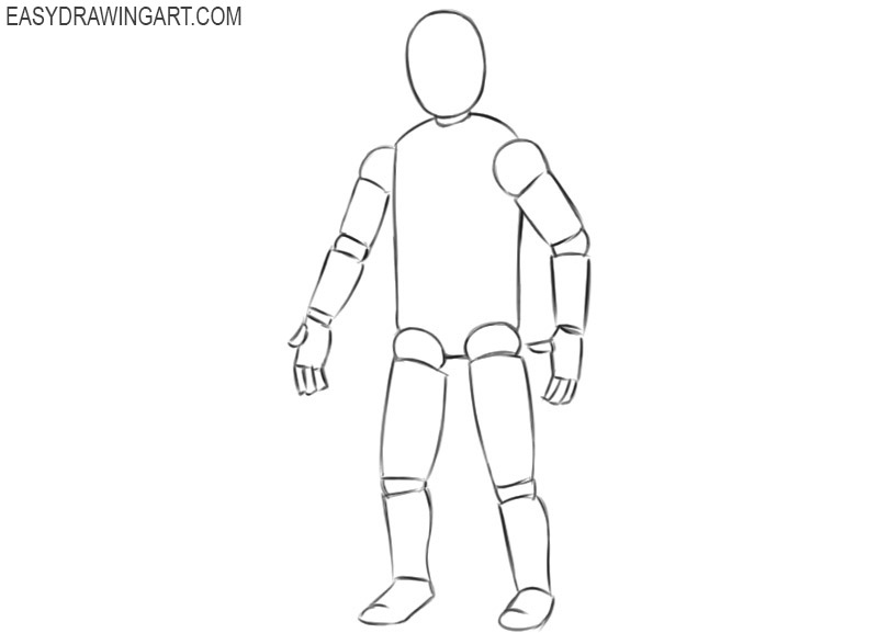 how to draw a robot character