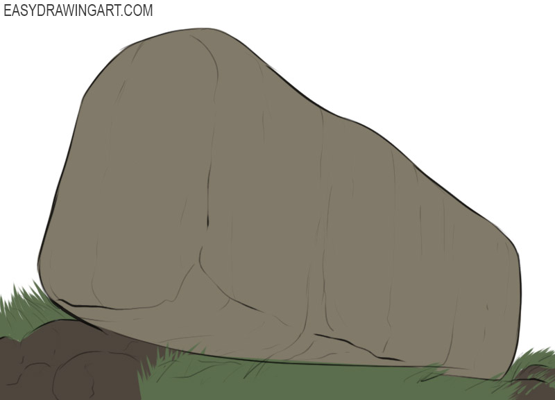 How to draw a Rock