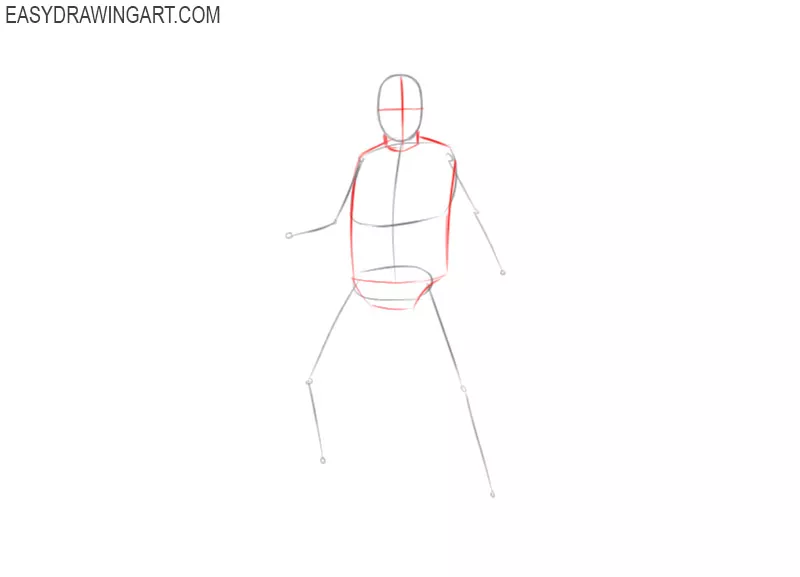 how to draw a samurai step by step