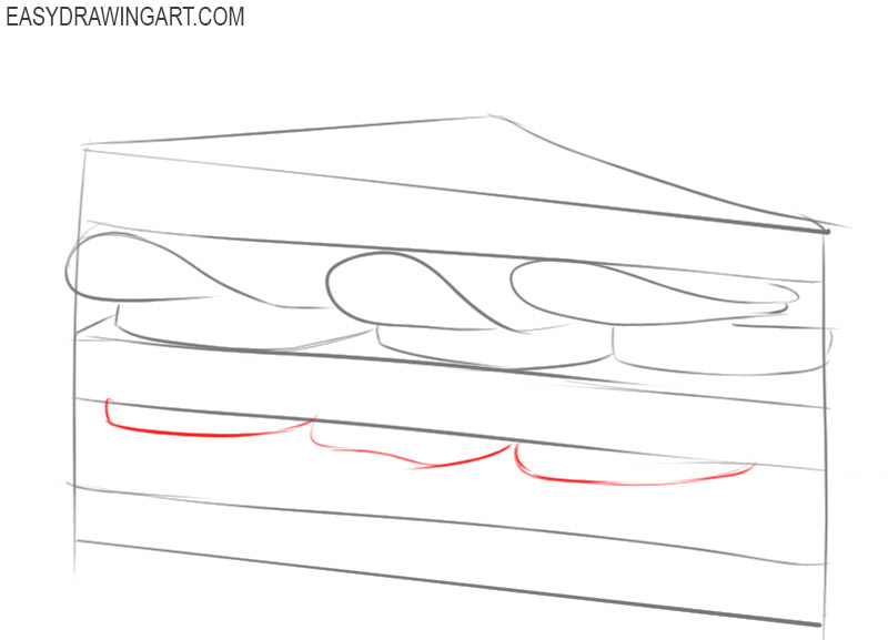 easiest way to draw a sandwich