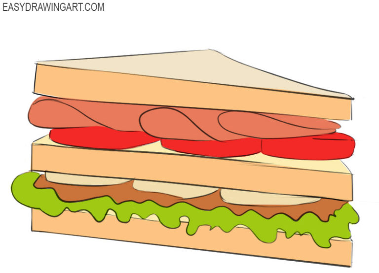 How to draw a sandwich