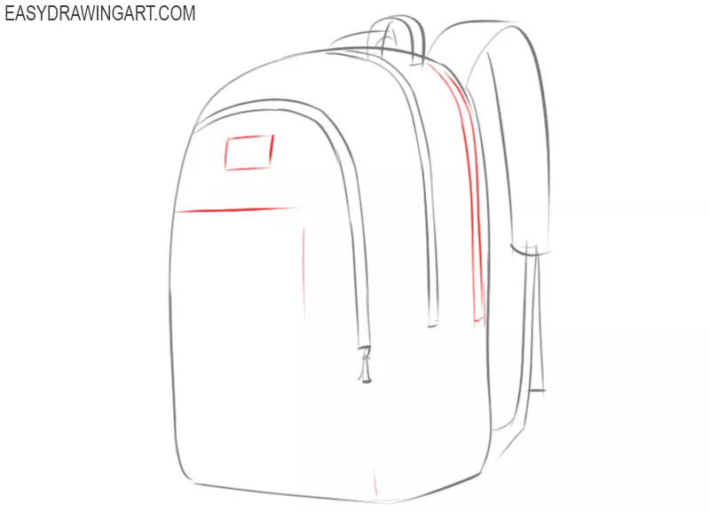 How to draw a school backpack | Easy drawings - YouTube