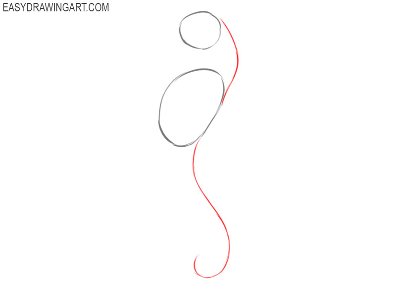 how to draw a seahorse step by step