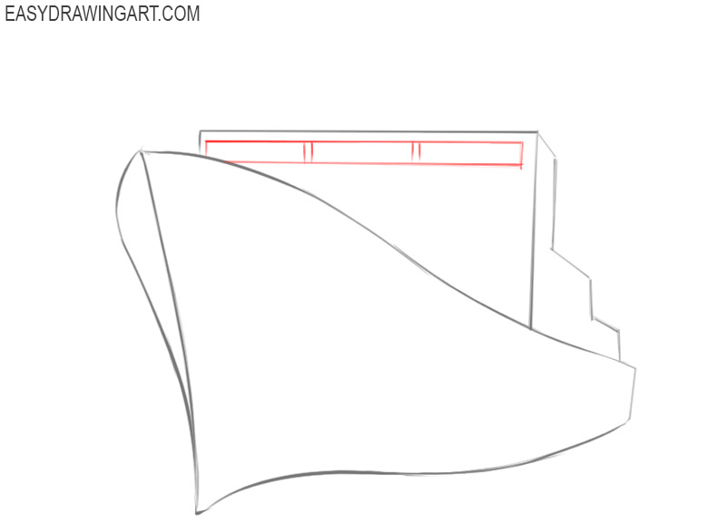 how to draw a basic ship
