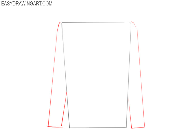 how to draw a shirt easy step by step