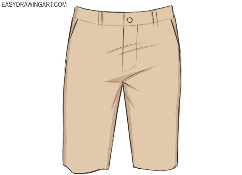 how to draw a shorts