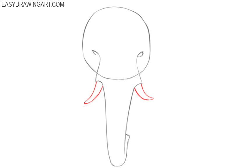 how to draw a simple elephant head