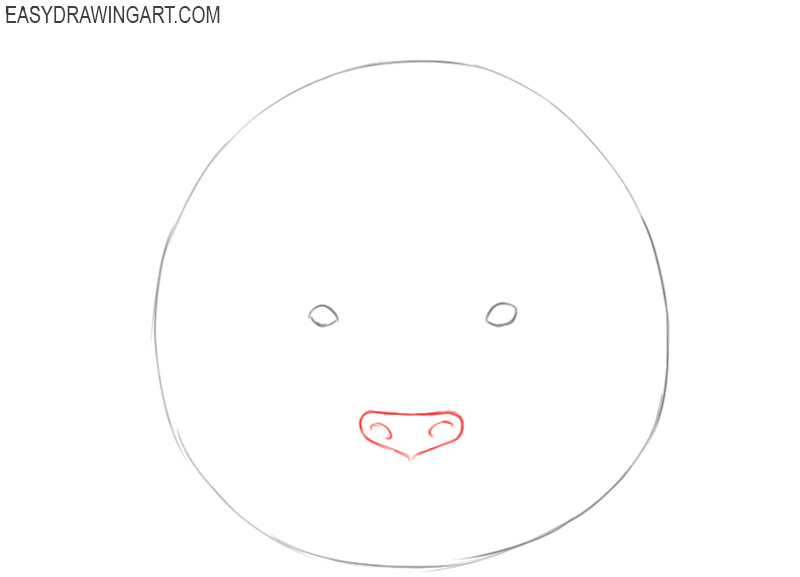 how to draw a simple panda face