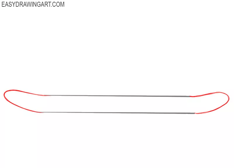 how to draw a skateboard step by step 