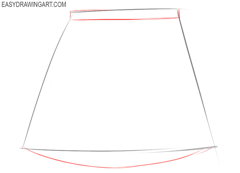 how to draw a skirt step by step