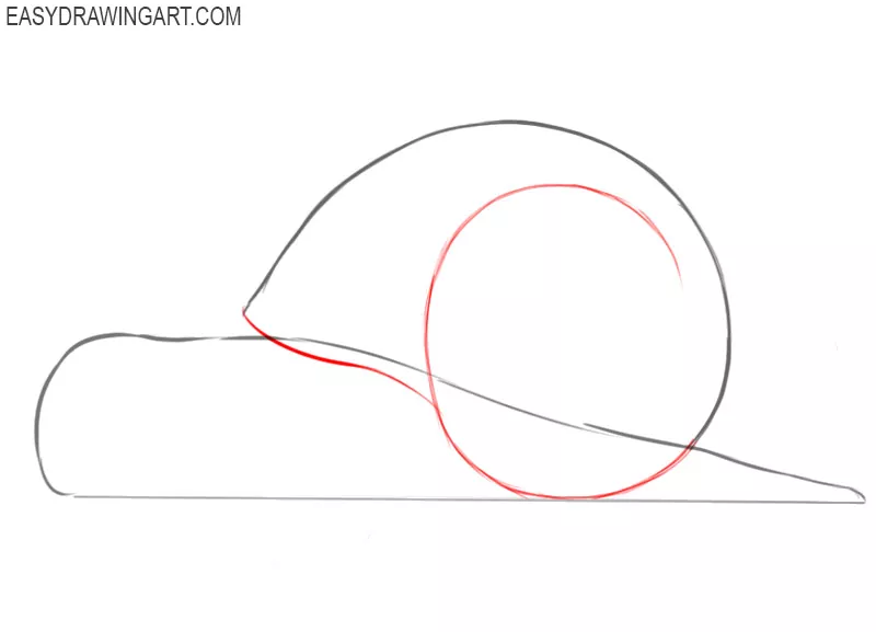 how to draw a snail cartoon