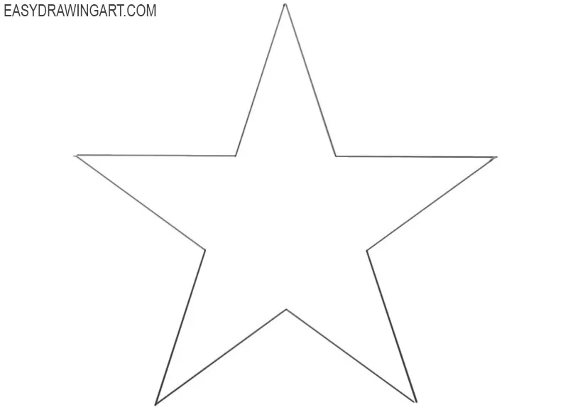 how to draw a star easy