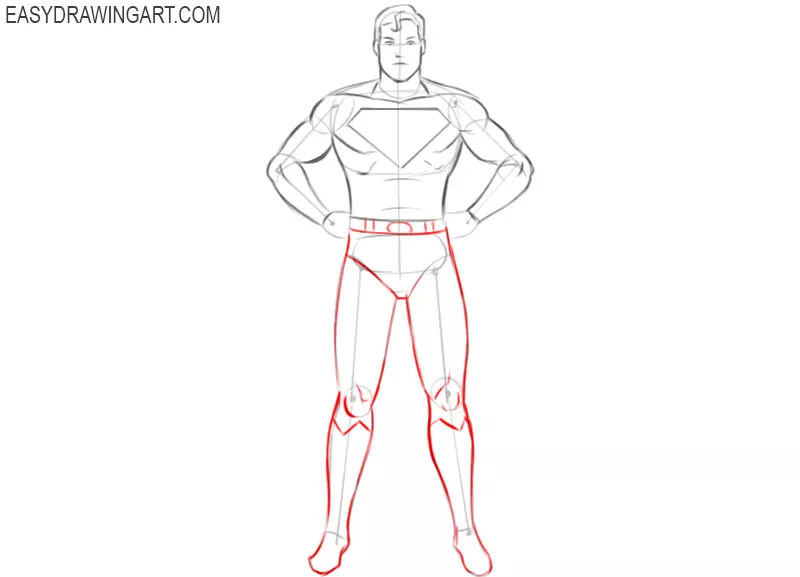 how to draw a superhero simple