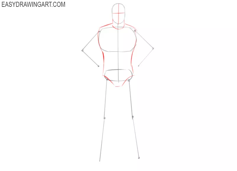 how to draw a superhero step by step