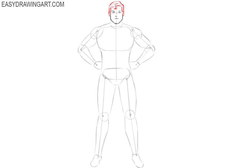 how to draw superhero cartoon images