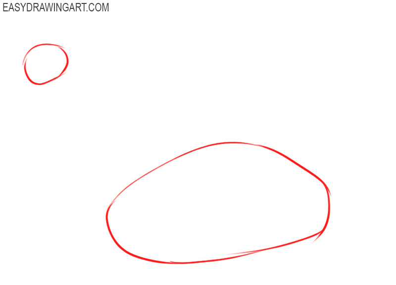 how to draw a swan step by step