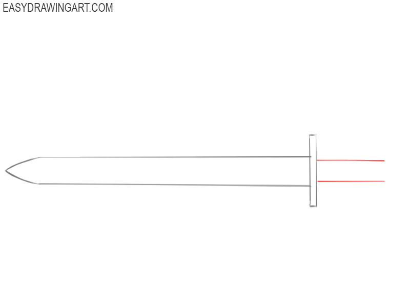  how to draw a basic sword 