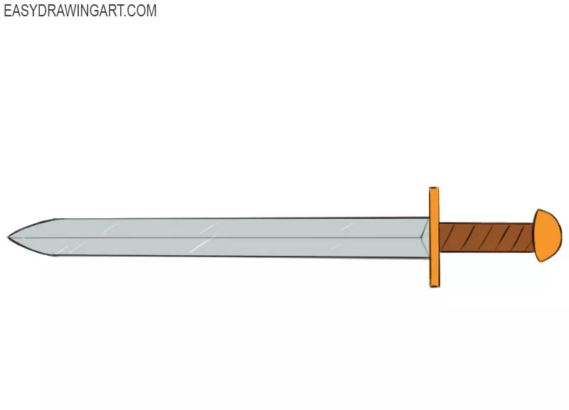 How to Draw a Sword Easy Drawing Art