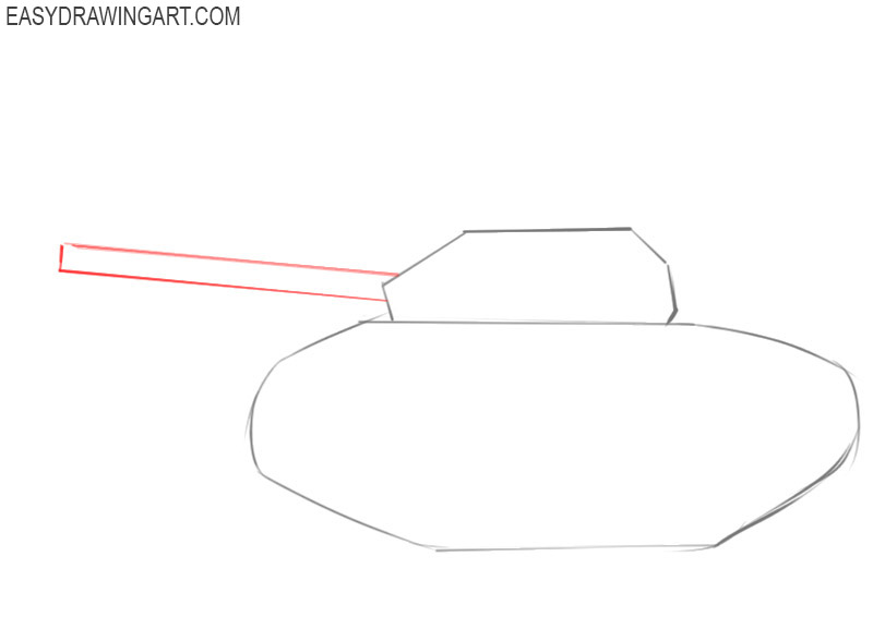 how to draw a tank easy step by step 
