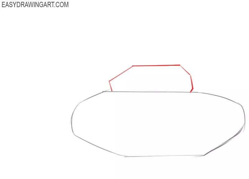how to draw a tank step by step 