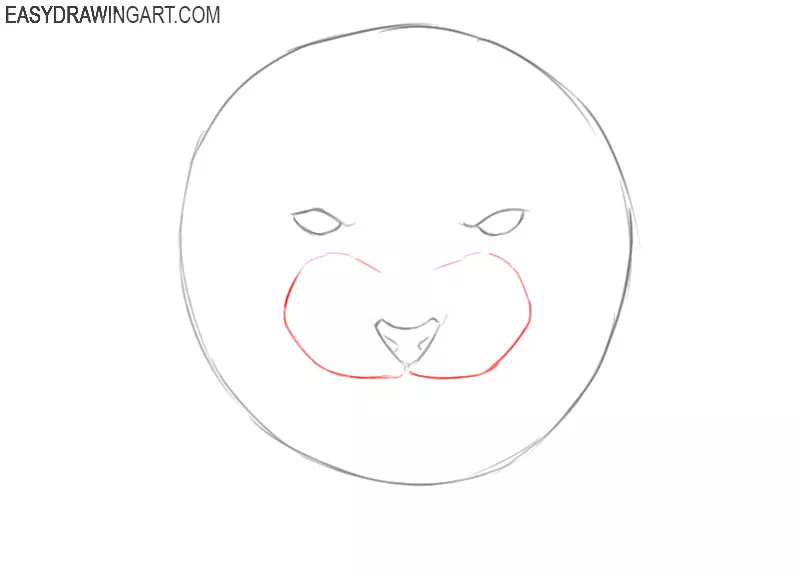 how to draw a tiger head easy