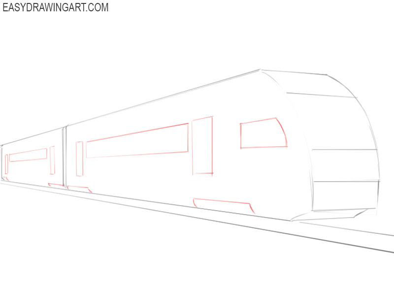 how to draw a train easy step by step