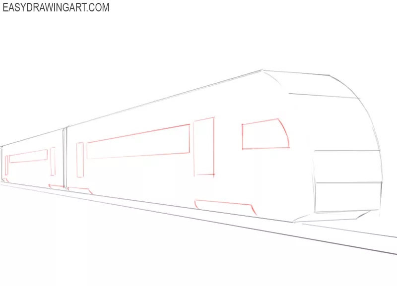 how to draw a train easy step by step