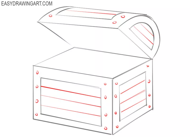 How to Draw a Treasure Chest Easy Drawing Art