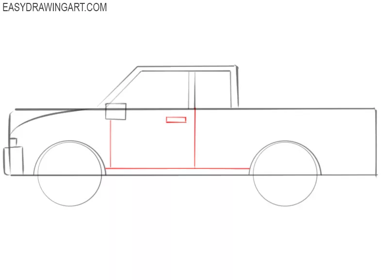 How To Draw A Truck Easy Drawing Art