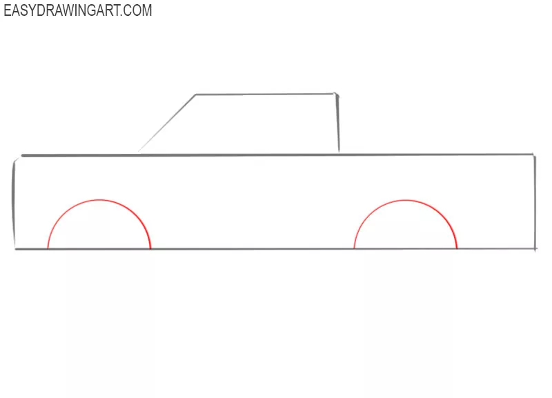 How to draw a Pickup Truck step by step easy - YouTube