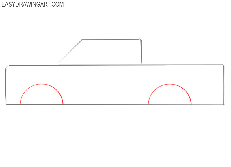 how to draw a truck simple