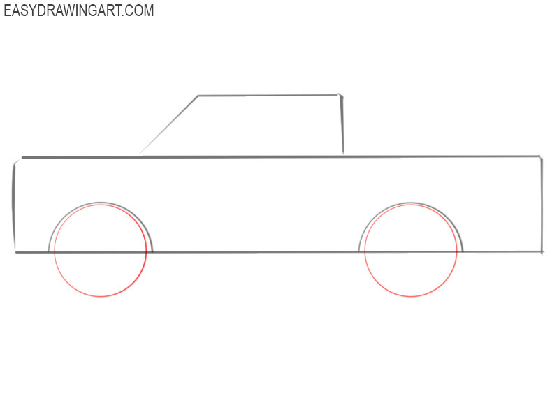 how to draw a big truck