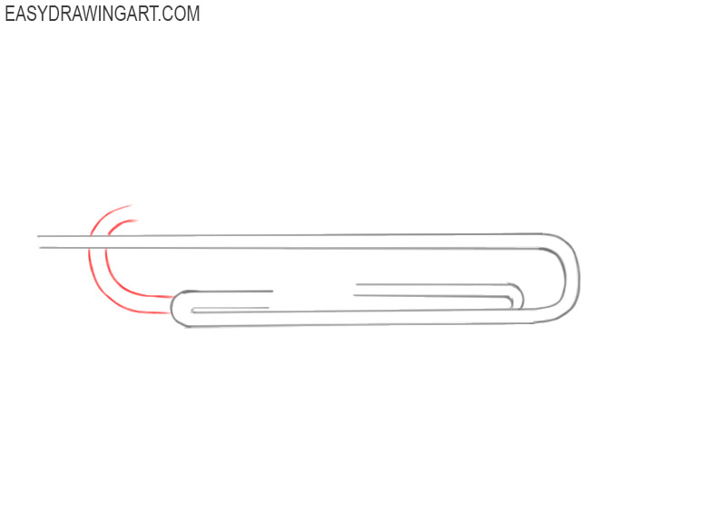 how to draw an easy trumpet