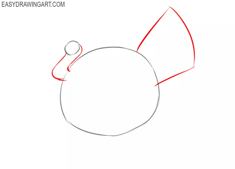how to draw a turkey alive